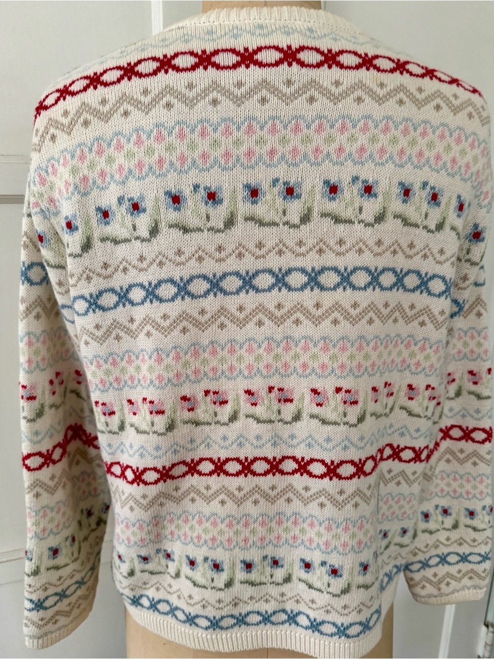 Talbots 💯 cottonButton-Front Women's petite Sweater Cardigan - Picture 5 of 8
